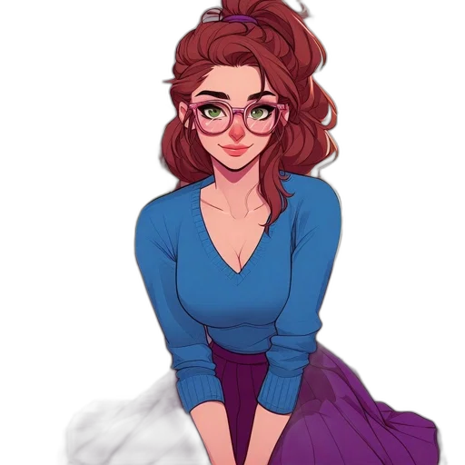 dress, cartoon, concept art, pixel art transparent PNG cut-out