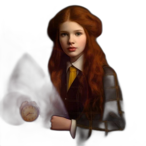 face, hair, staff, fantasy art transparent PNG cut-out