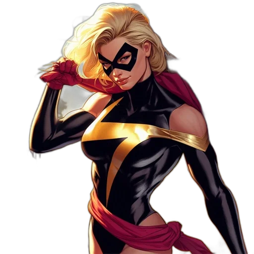 comic book art, concept art, cartoon, female transparent PNG cut-out