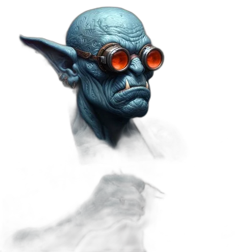 mask, staff, face, creature transparent PNG cut-out
