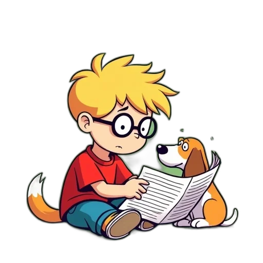 animal, staff, cartoon, comic book art transparent PNG cut-out