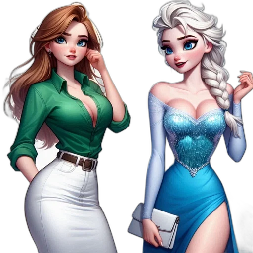 dress, concept art, fantasy art, comic book art transparent PNG cut-out