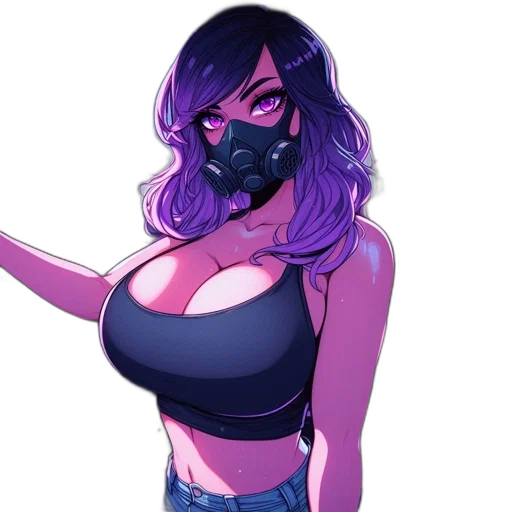 mask, dress, face, cyberpunk transparent PNG cut-out