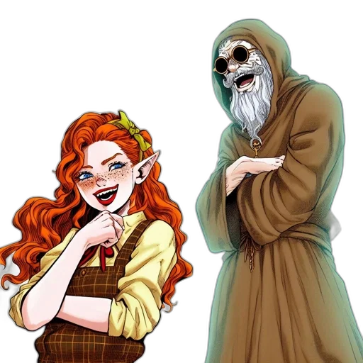 concept art, comic book art, fantasy art, cartoon transparent PNG cut-out