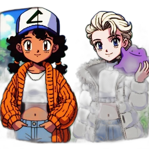 pixel art, cartoon, vaporwave, concept art transparent PNG cut-out
