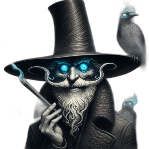 staff, mask, hat, fantasy art transparent PNG cut-out
