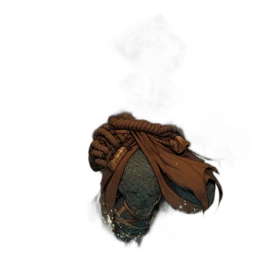 mask, hat, staff, dragon transparent PNG cut-out