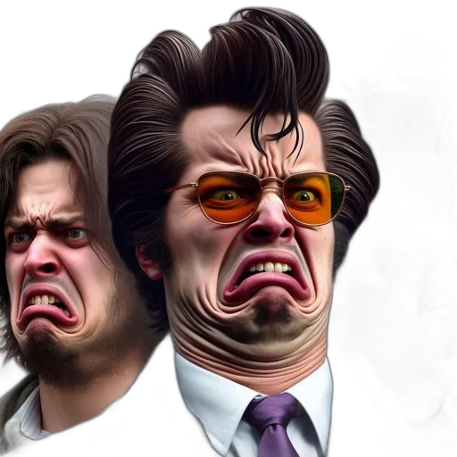 face, mask, concept art, photorealistic transparent PNG cut-out