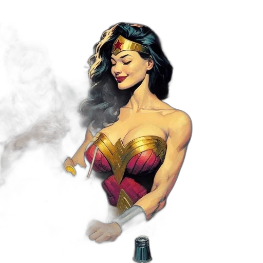 comic book art, concept art, fantasy art, photorealistic transparent PNG cut-out
