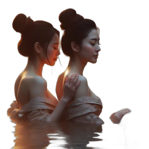 concept art, photorealistic, 3d render, oil painting transparent PNG cut-out