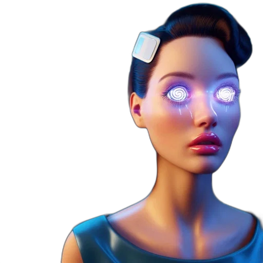 robot, face, mask, creature transparent PNG cut-out