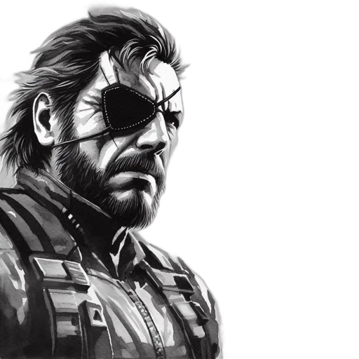 face, jacket, mask, comic book art transparent PNG cut-out