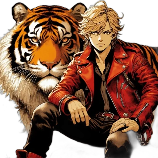 animal, jacket, comic book art, concept art transparent PNG cut-out