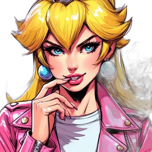 face, jacket, anime, comic book art transparent PNG cut-out