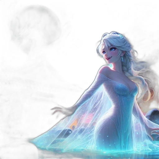 dress, fantasy art, concept art, 3d render transparent PNG cut-out