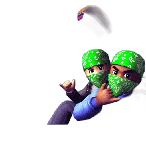 mask, umbrella, 3d render, concept art transparent PNG cut-out