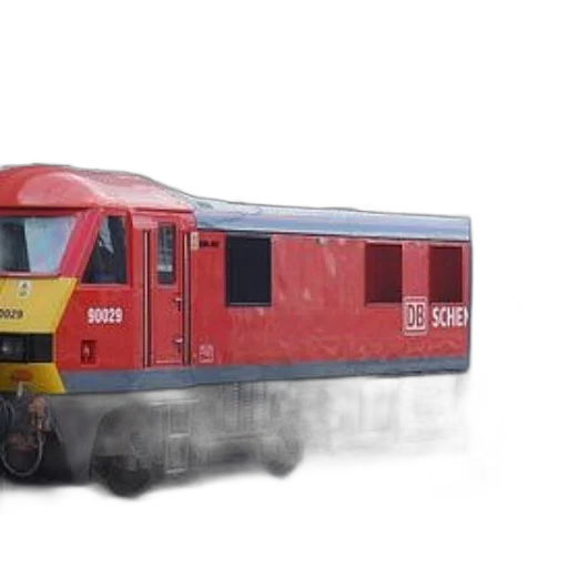 3d render, photorealistic, red, train transparent PNG cut-out