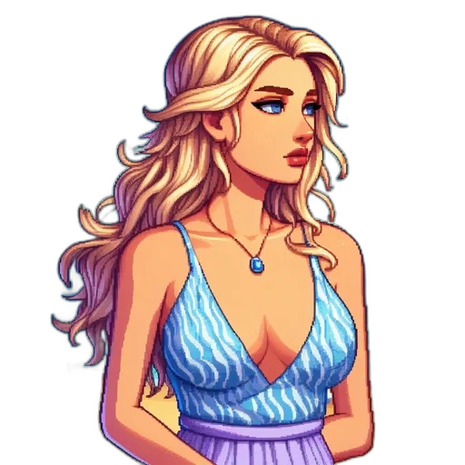 dress, pixel art, fantasy art, concept art transparent PNG cut-out