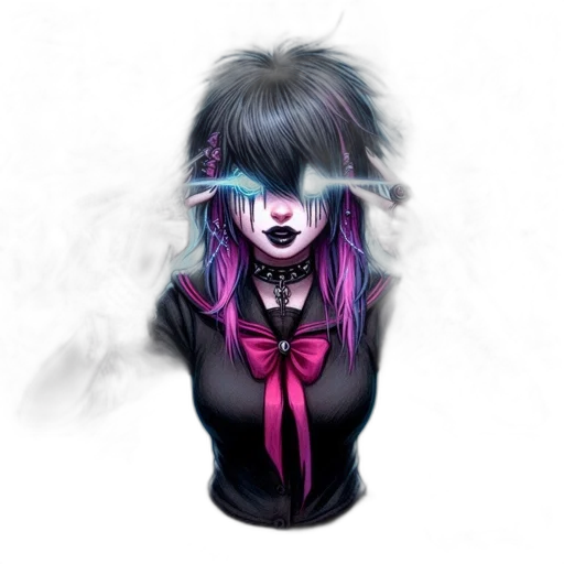 mask, face, jacket, hair transparent PNG cut-out