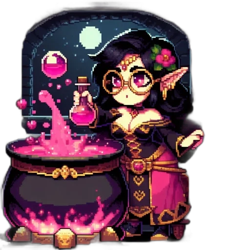staff, pixel art, fantasy art, concept art transparent PNG cut-out