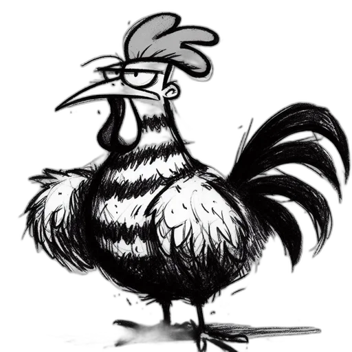 animal, pencil sketch, concept art, photorealistic transparent PNG cut-out
