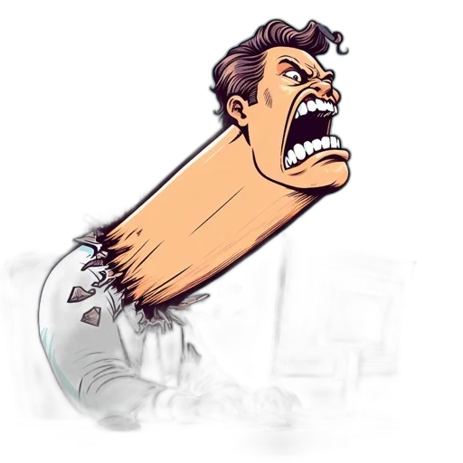 face, staff, hair, creature transparent PNG cut-out