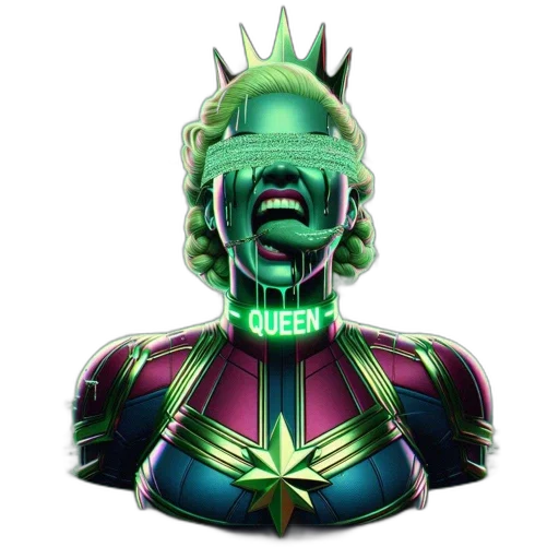 mask, comic book art, 3d render, concept art transparent PNG cut-out