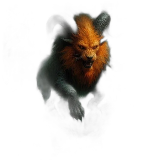 creature, animal, dragon, hair transparent PNG cut-out