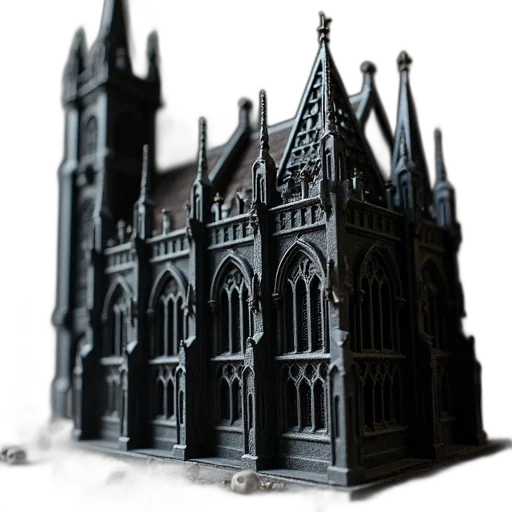 building, crown, 3d render, concept art transparent PNG cut-out
