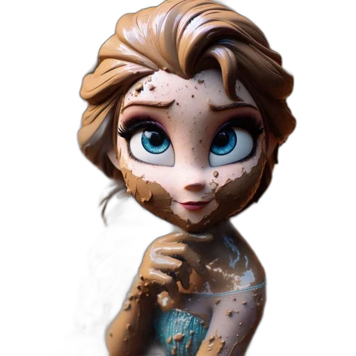 face, dress, staff, jewelry transparent PNG cut-out