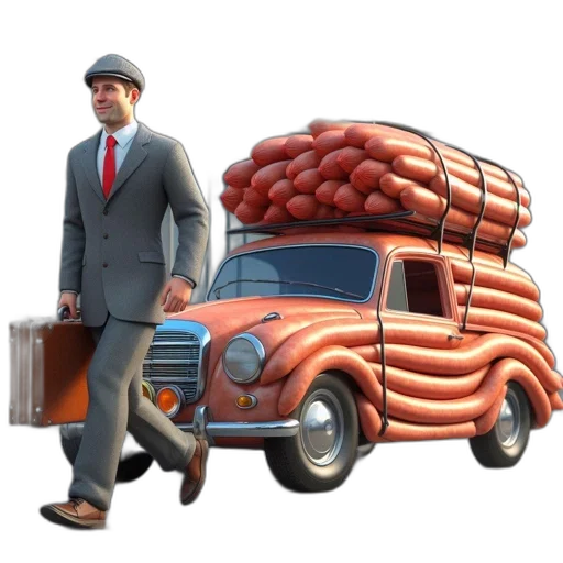 car, furniture, food, hat transparent PNG cut-out