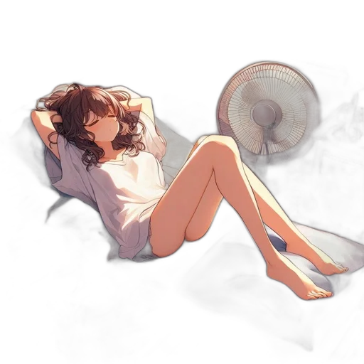 hair, creature, dress, shoes transparent PNG cut-out