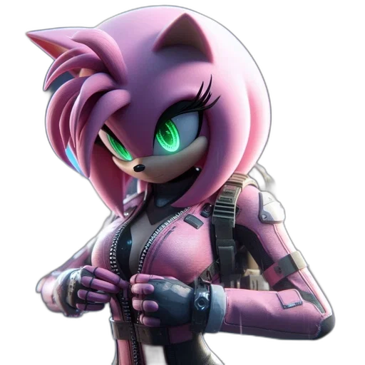 jacket, weapon, animal, 3d render transparent PNG cut-out