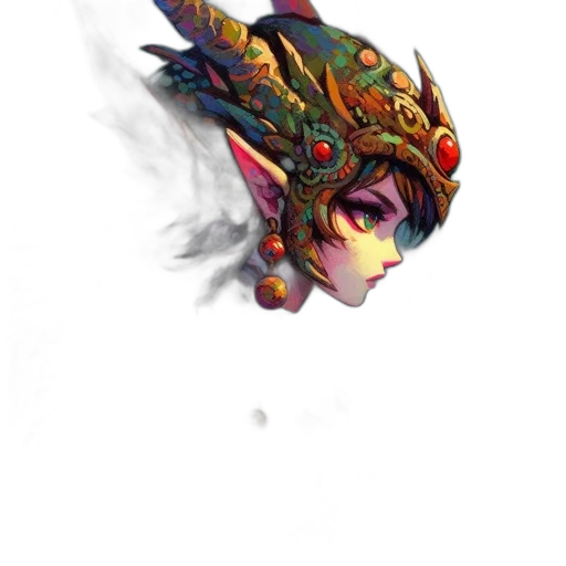 crown, staff, dragon, mask transparent PNG cut-out