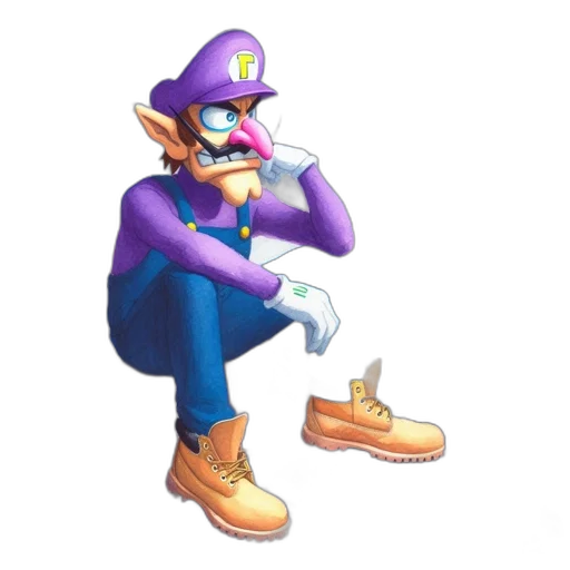 hat, shoes, staff, mask transparent PNG cut-out