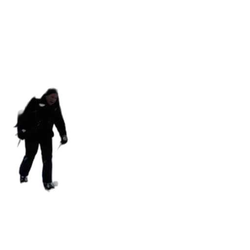 jacket, creature, staff, weapon transparent PNG cut-out
