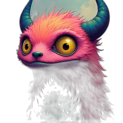 creature, animal, staff, mask transparent PNG cut-out