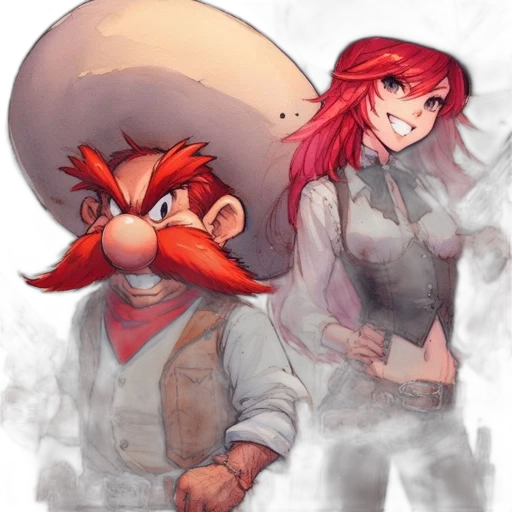 hat, staff, jacket, concept art transparent PNG cut-out