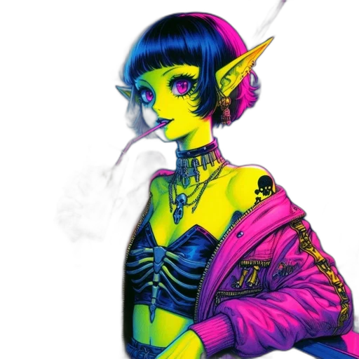 jacket, dress, mask, creature transparent PNG cut-out