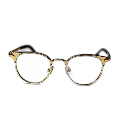 jewelry, pair, gold-colored, eyeglasses transparent PNG cut-out