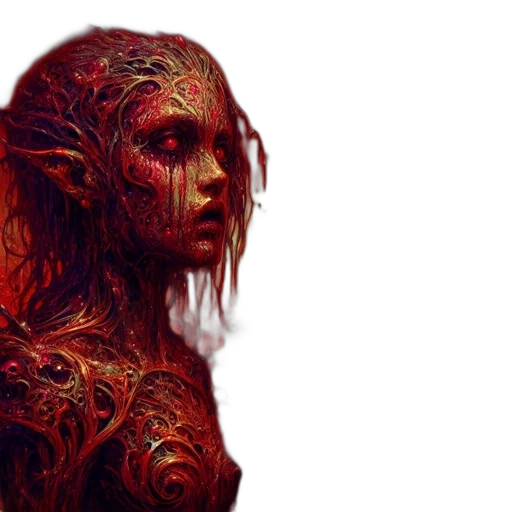 creature, face, mask, fantasy art transparent PNG cut-out