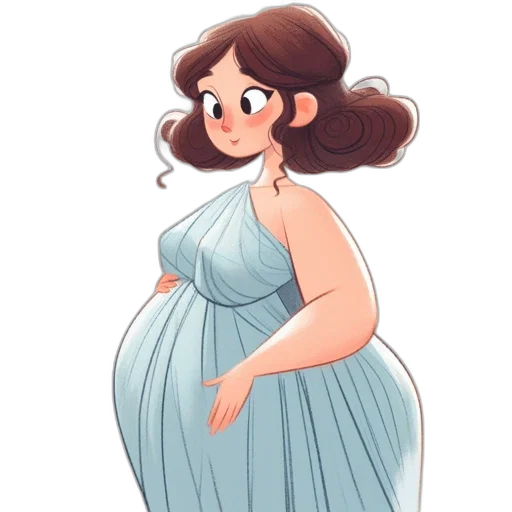 dress, concept art, watercolor, cartoon transparent PNG cut-out