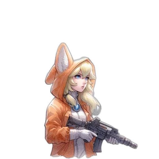 weapon, staff, jacket, animal transparent PNG cut-out