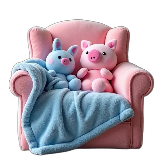 furniture, animal, 3d render, photorealistic transparent PNG cut-out