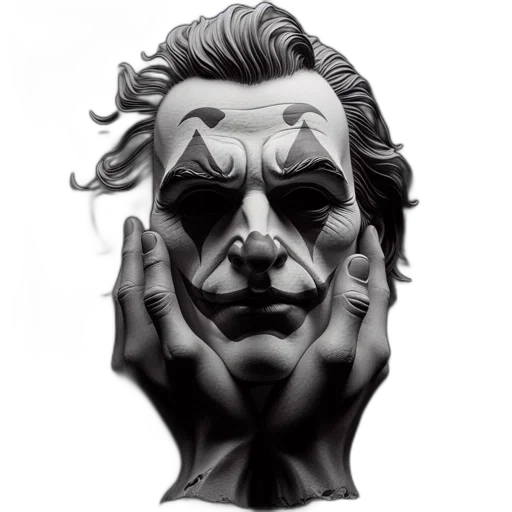 mask, face, photorealistic, pencil sketch transparent PNG cut-out