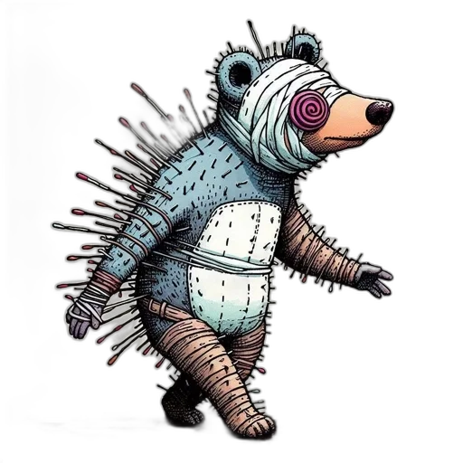 creature, animal, staff, dragon transparent PNG cut-out