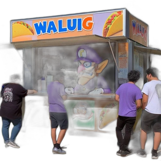 food, weapon, robot, vaporwave transparent PNG cut-out