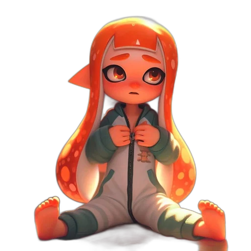 jacket, mask, creature, staff transparent PNG cut-out