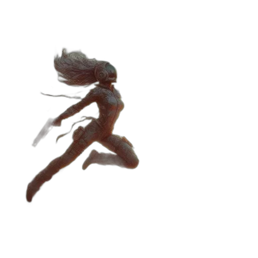 dragon, creature, hair, weapon transparent PNG cut-out