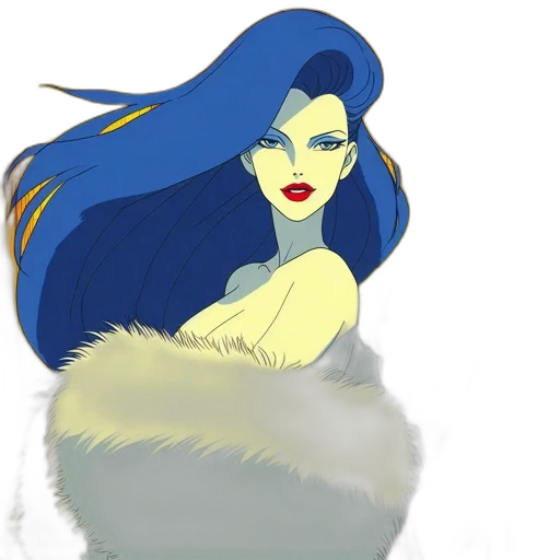 hair, concept art, fantasy art, watercolor transparent PNG cut-out